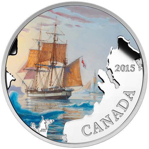 Franklin Expedition - Lost Ships in Canadian Waters - 2015 1 oz Silver Coin Franklin Expedition - Lost Ships in Canadian Waters - 2015 1 oz Silver Coin