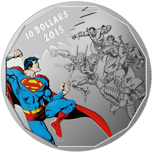 2015 $10 Fine Silver Superman Coin - DC Comics Originals: Gauntlet 2015 $10 Fine Silver Superman Coin - DC Comics Originals: Gauntlet