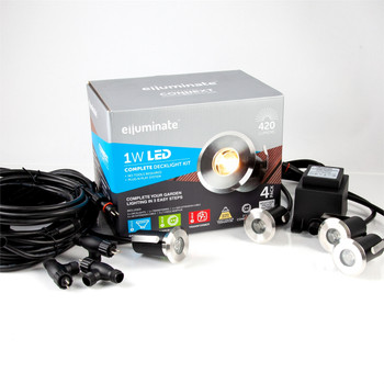 Elluminate LED Deck Light 4 Set Kit - Warm White Elluminate LED Deck Light 4 Set Kit - Warm White