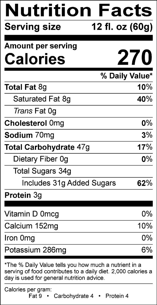 caramel-machiato-frappe nutrition