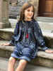 Sophie Catalou Girls Toddler & Kids Indigo Karyn Dress 2-7/18y Sophie Catalou Girls Toddler & Kids Indigo Karyn Dress 2-7/18y