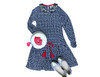 Sophie Catalou Girls Toddler & Kids Julie Printed Knit Dress 2-8y Sophie Catalou Girls Toddler & Kids Julie Printed Knit Dress 2-8y
