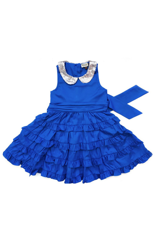 Sophie Catalou Girls Toddler & Kids Royal Betsy Dress 2-10y Sophie Catalou Girls Toddler & Kids Royal Betsy Dress 2-10y