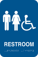 Restroom Braille Sign Restroom Braille Sign