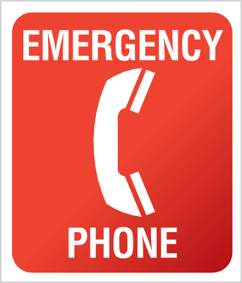 Emergency Phone Sign