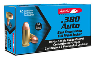 Aguila 380 95gr 50rd box Aguila 380 95gr 50rd box