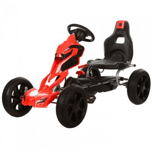 Thunder - Eva Rubber Wheel Tyres Go Kart / Cart - Red & Black- 4-10 Years (1504-RED) Thunder - Eva Rubber Wheel Tyres Go Kart / Cart - Red & Black- 4-10 Years (1504-RED)