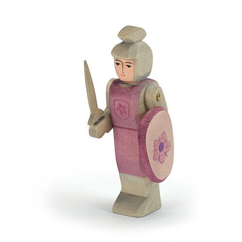 Ostheimer Wooden Knight Red with Shield and Sword