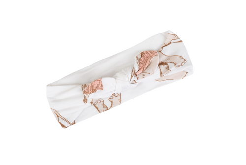 Tutu Elephant Bow Headband by Milkbarn - Bamboo