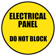 Electrical Panel Do Not Block yellow/black Sign Electrical Panel Do Not Block yellow/black Sign
