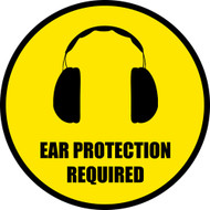 Ear Protection Floor Sign Can be Customized Ear Protection Floor Sign Can be Customized