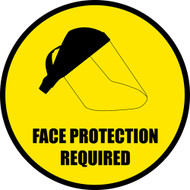 Face Protection Floor Sign and Customizable Signs Face Protection Floor Sign and Customizable Signs
