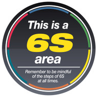 6S Area Sign (Black) 6S Area Sign (Black)