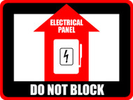 Elec. Panel - Do Not Block Rect. Sign Elec. Panel - Do Not Block Rect. Sign