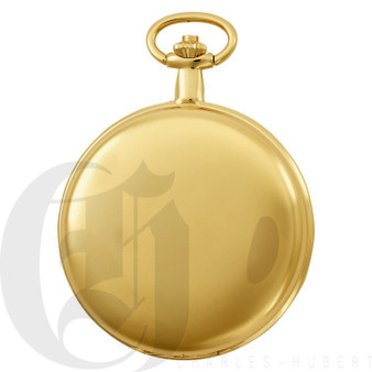 Gold-Plated Polished Finish Quartz Charles Hubert Pocket Watch Gold-Plated Polished Finish Quartz Charles Hubert Pocket Watch