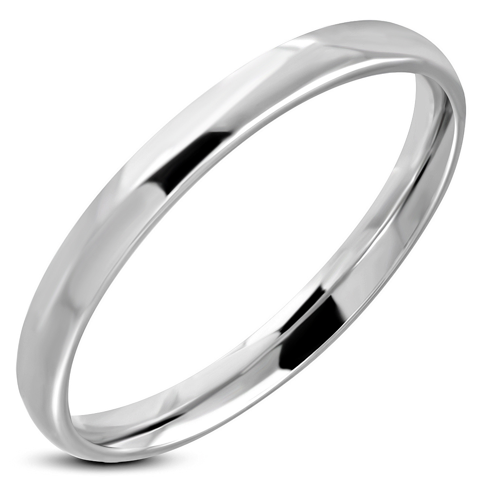 3mm Comfort fit Stainless Steel Band Ring - ForeverGifts.com