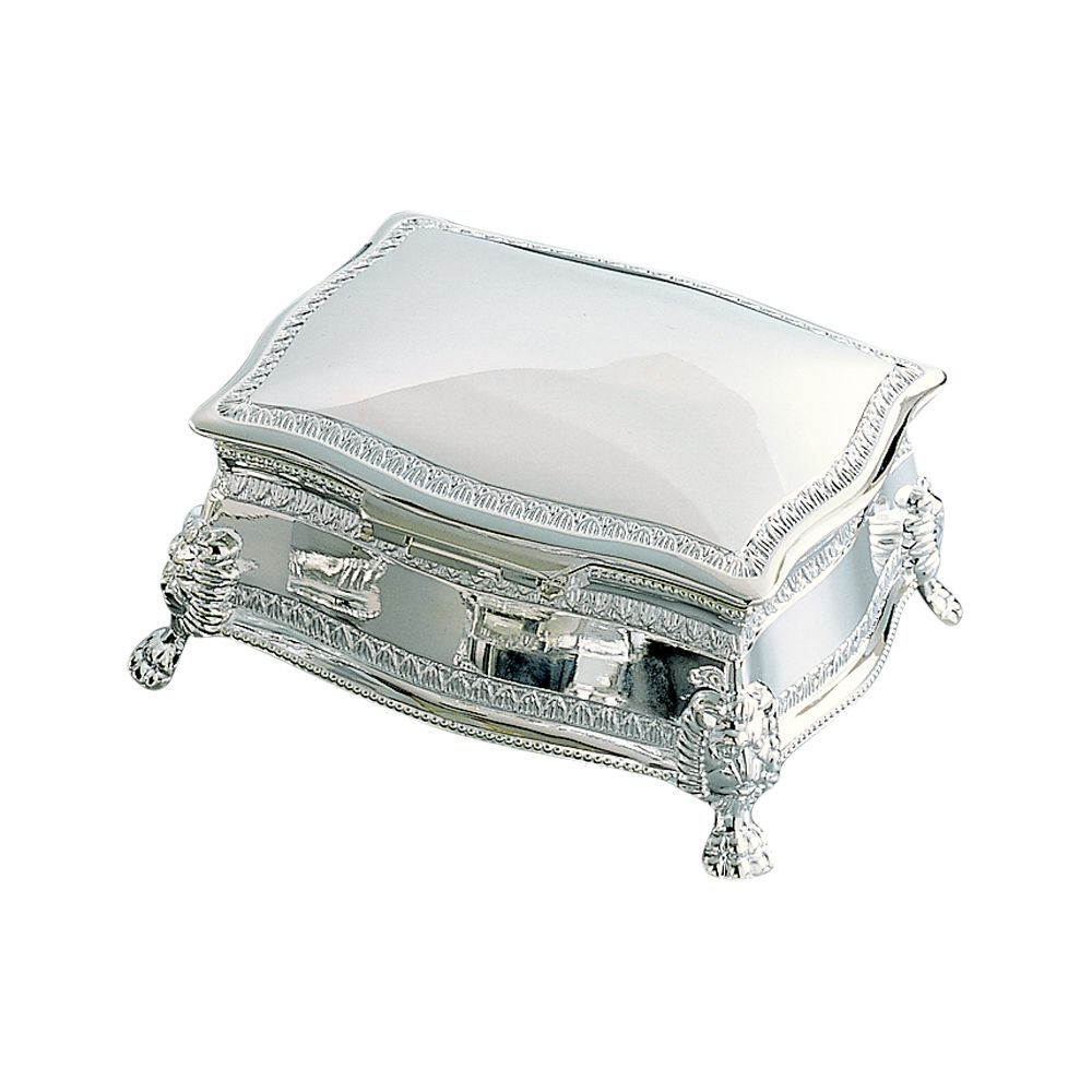 Personalized Elegant Shiny Silver Jewelry box