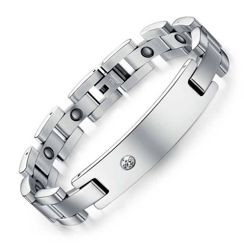Personalized Health Therapy Stainless Steel ID Bracelet