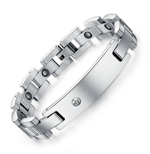 Personalized Health Therapy Stainless Steel ID Bracelet