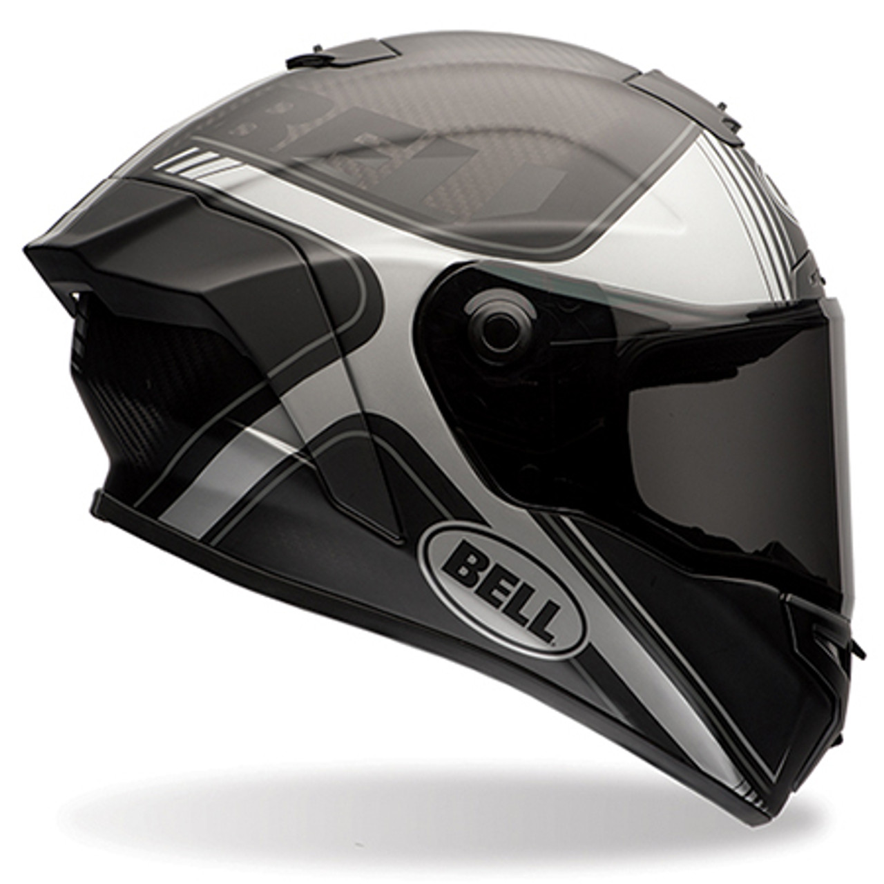 Bell Race Star Tracer Matte Black/Grey Motorcycle Helmet - Get Lowered Cycles