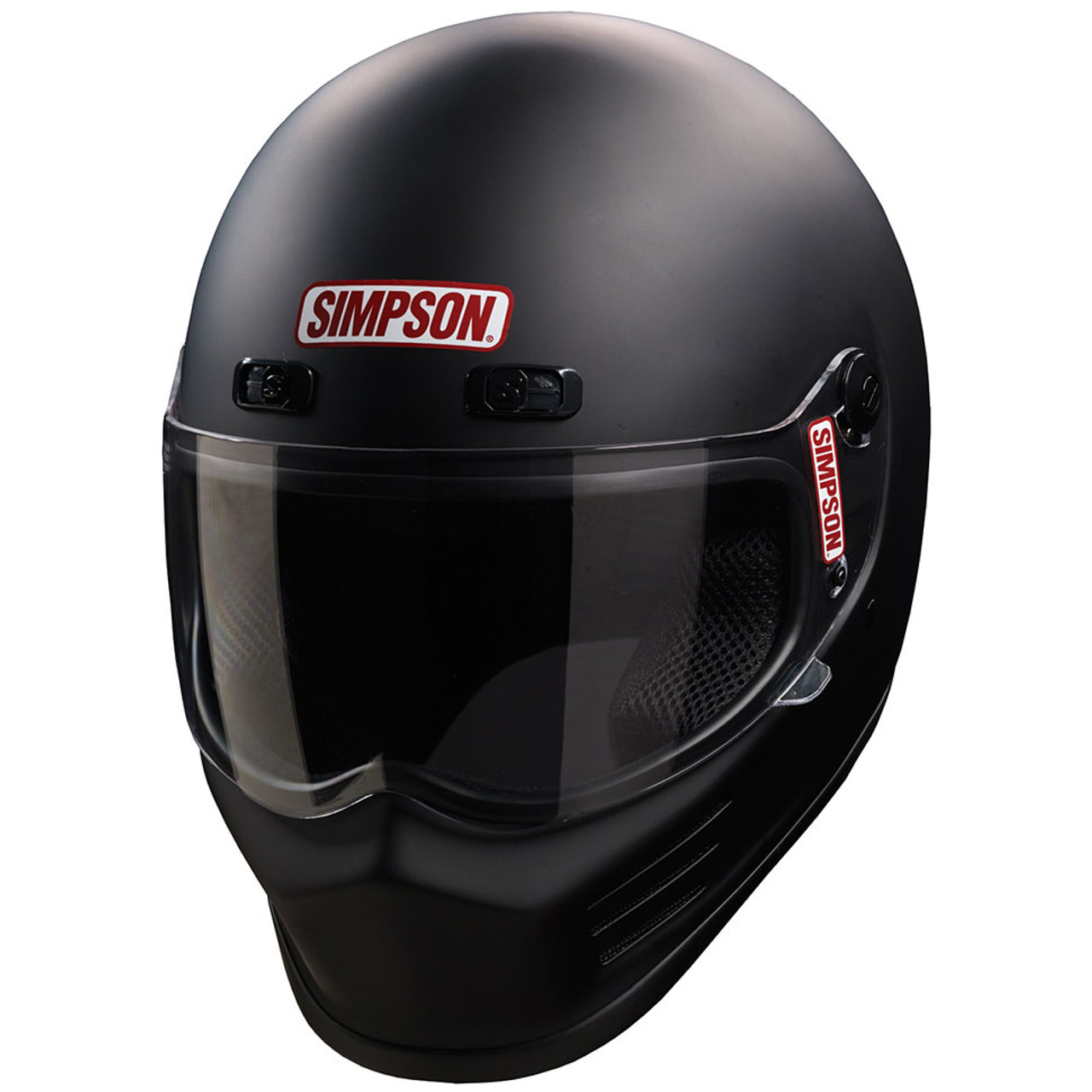 Simpson Street Bandit Motorcycle Helmet - Matte Black - Get Lowered Cycles