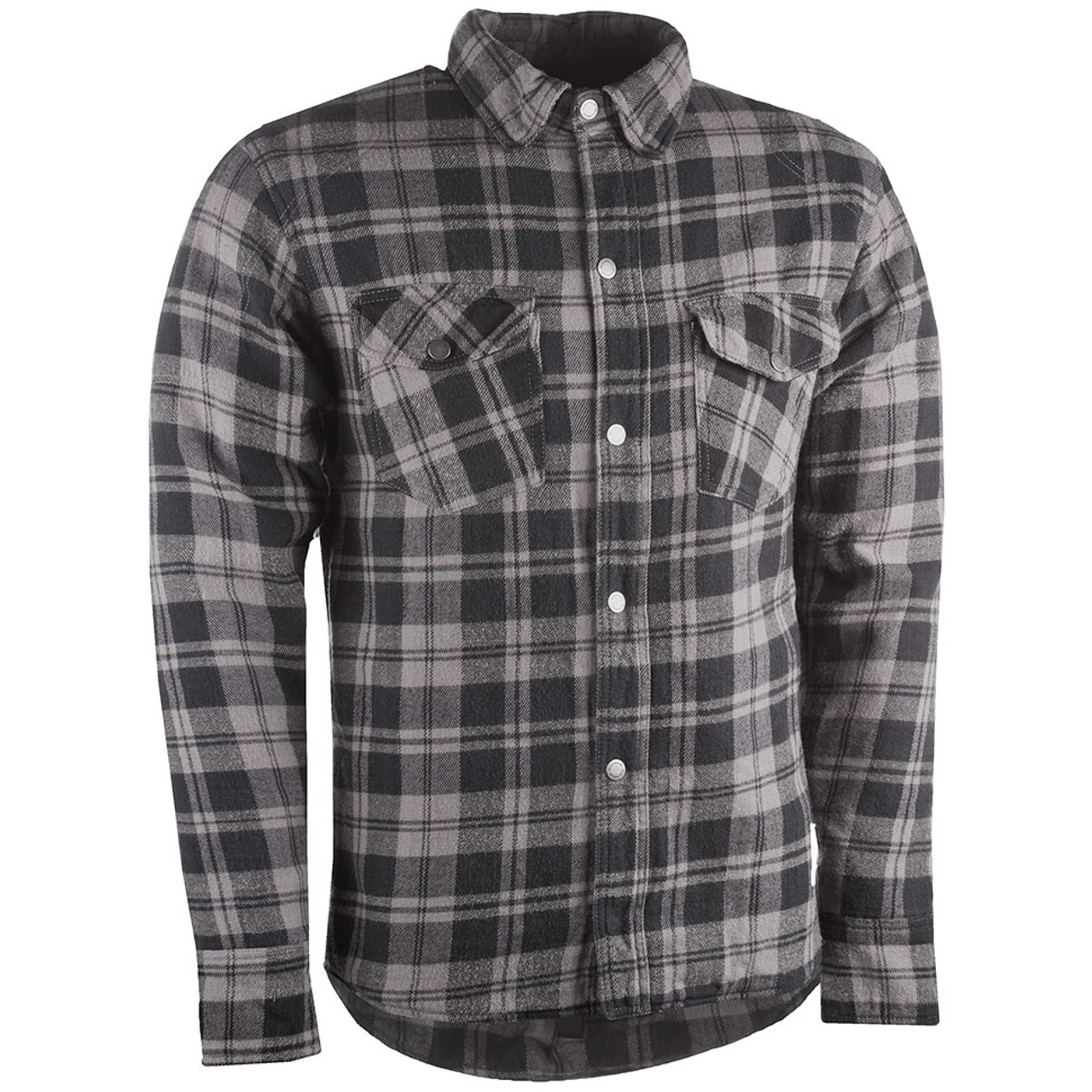 Highway 21 Marksman Flannel Shirt - Black/Gray - Get Lowered Cycles