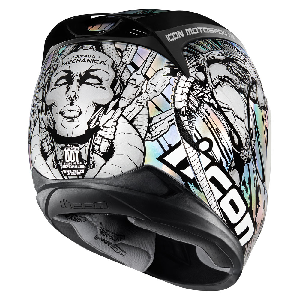 icon airmada white helmet Airframe Pro Gloss Full Face no bull Icon Airmada Chantilly Helmet