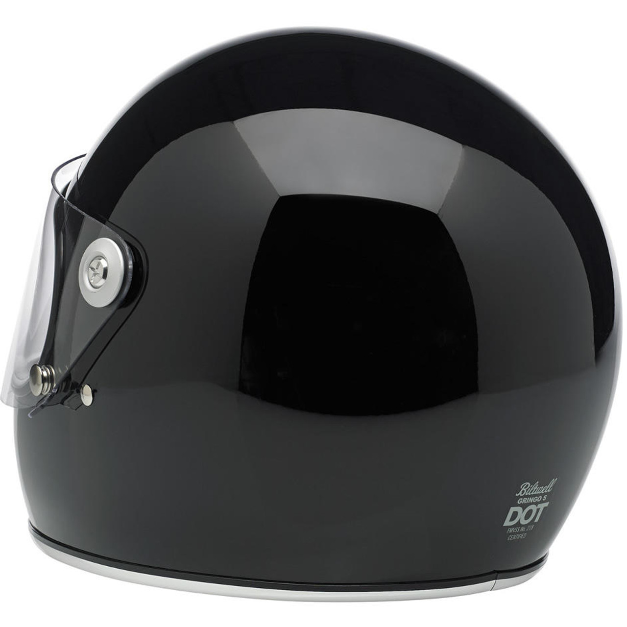 Biltwell Gringo S Motorcycle Helmet - Gloss Black - Get Lowered Cycles