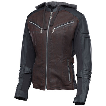 Speed and Strength Street Savvy Women's Leather/Textile Jacket - Oxblood/Black Speed and Strength Street Savvy Women's Leather/Textile Jacket - Oxblood/Black