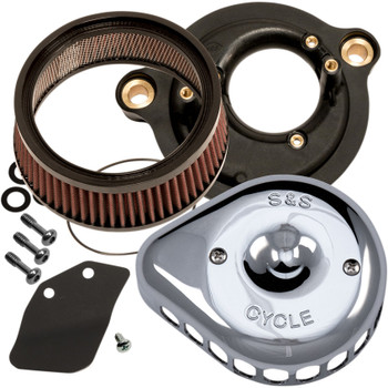 S&S Mini Teardrop Stealth Air Cleaner Kit for 2017-2018 Harley Milwaukee Eight - Chrome S&S Mini Teardrop Stealth Air Cleaner Kit for 2017-2018 Harley Milwaukee Eight - Chrome