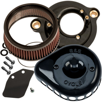 S&S Mini Teardrop Stealth Air Cleaner Kit for 2017-2018 Harley Milwaukee Eight - Black S&S Mini Teardrop Stealth Air Cleaner Kit for 2017-2018 Harley Milwaukee Eight - Black