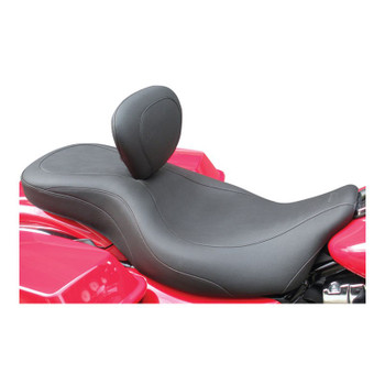 Mustang Wide Tripper Seat with Backrest for 2008-2018 Harley Touring Mustang Wide Tripper Seat with Backrest for 2008-2018 Harley Touring