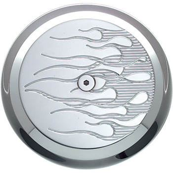 Joker Machine Chrome Flame Air Cleaner Insert for Harley Joker Machine Chrome Flame Air Cleaner Insert for Harley