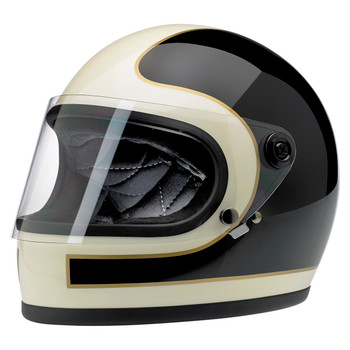 Biltwell Gringo S Helmet - Limited Edition Tracker Black/Vintage White Biltwell Gringo S Helmet - Limited Edition Tracker Black/Vintage White