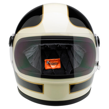 Biltwell Gringo S Helmet - Limited Edition Tracker Black/Vintage White Biltwell Gringo S Helmet - Limited Edition Tracker Black/Vintage White