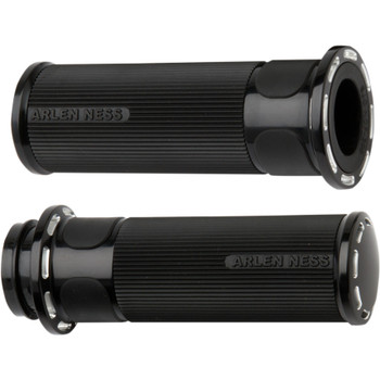 Arlen Ness Slot Track Fusion Grips for Harley - Black Arlen Ness Slot Track Fusion Grips for Harley - Black
