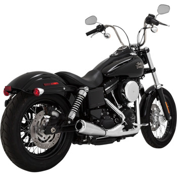 Vance & Hines Upsweep 2-Into-1 Exhaust System for 2006-2017 Harley Dyna - Chrome Vance & Hines Upsweep 2-Into-1 Exhaust System for 2006-2017 Harley Dyna - Chrome