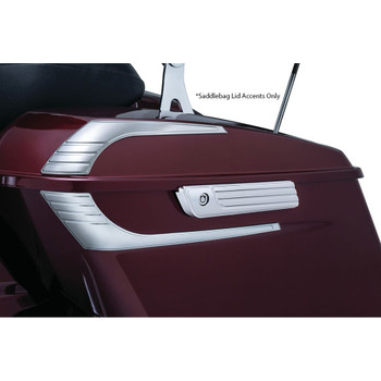 Kuryakyn Tri-Line Saddlebag Lid Accents for 2014-2016 Harley Touring Kuryakyn Tri-Line Saddlebag Lid Accents for 2014-2016 Harley Touring