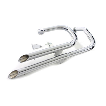 V-Twin Side by Side Slash Drag Pipes Exhaust for 2004-2016 Harley Sportster V-Twin Side by Side Slash Drag Pipes Exhaust for 2004-2016 Harley Sportster