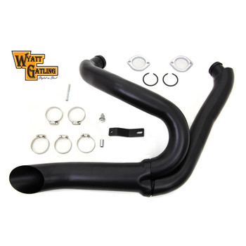 V-Twin Black Lake Pipe 2-Into-1 Header Exhaust for Harley V-Twin Black Lake Pipe 2-Into-1 Header Exhaust for Harley
