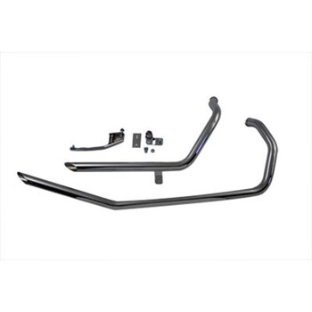 V-Twin Chrome 1-3/4" Upsweep Slash Cut Drag Pipes Exhaust for 1986-2003 Harley Sportster V-Twin Chrome 1-3/4" Upsweep Slash Cut Drag Pipes Exhaust for 1986-2003 Harley Sportster
