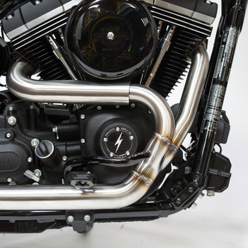 Thrashin Supply OG Stainless Steel 2-Into-1 Exhaust for 1991-2016 Harley Dyna Thrashin Supply OG Stainless Steel 2-Into-1 Exhaust for 1991-2016 Harley Dyna