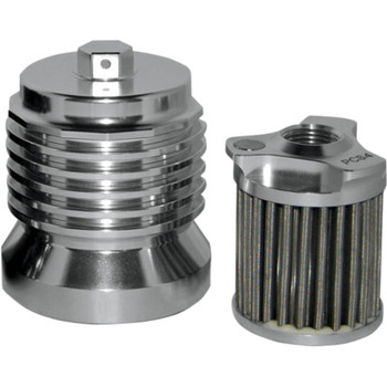 PC Racing Flo Stainless Steel Reusable 'Spin On' Oil Filter for Harley PC Racing Flo Stainless Steel Reusable 'Spin On' Oil Filter for Harley