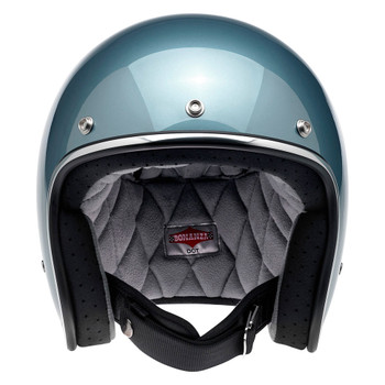 Biltwell Bonanza Helmet - Gloss Blue Steel Biltwell Bonanza Helmet - Gloss Blue Steel