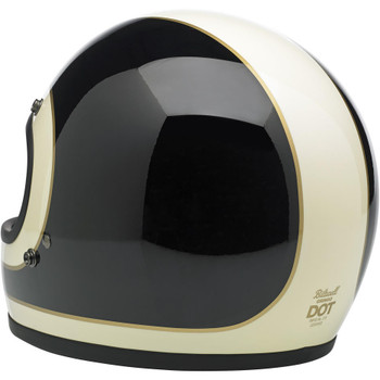 Biltwell Gringo Helmet - Limited Edition Tracker - Vintage White & Black Biltwell Gringo Helmet - Limited Edition Tracker - Vintage White & Black