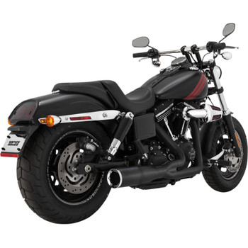Vance & Hines Hi-Output 2-Into-1 Short Exhaust for 2006-2017 Harley Dyna - Black Vance & Hines Hi-Output 2-Into-1 Short Exhaust for 2006-2017 Harley Dyna - Black