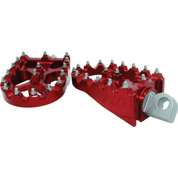 Flo Motorsports Moto Style Foot Pegs for Harley - Red Flo Motorsports Moto Style Foot Pegs for Harley - Red