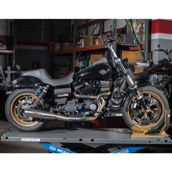 Rooke Customs 2-Into-1 Custom Stainless Exhaust for 2006-2017 Harley Dyna Rooke Customs 2-Into-1 Custom Stainless Exhaust for 2006-2017 Harley Dyna