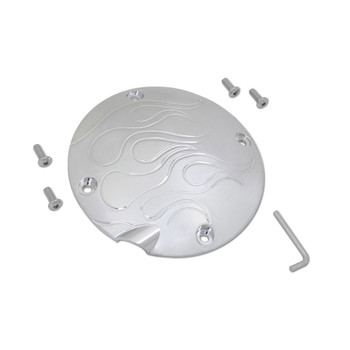 V-Twin Chrome Flame Derby Cover for 1994-2003 Harley Sportster V-Twin Chrome Flame Derby Cover for 1994-2003 Harley Sportster