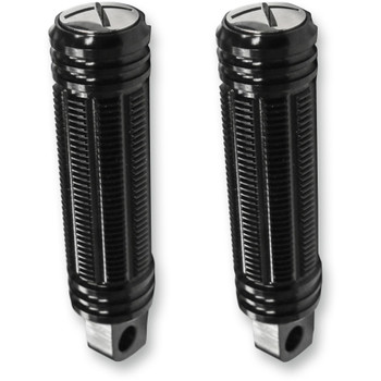 Burly Stash Foot Pegs for Harley - Black Burly Stash Foot Pegs for Harley - Black